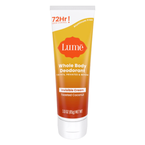 Lume Whole Body Deodorant - Toasted Coconut, 3.0 oz, Aluminum-Free, Hypoallergenic for Sensitive Skin
